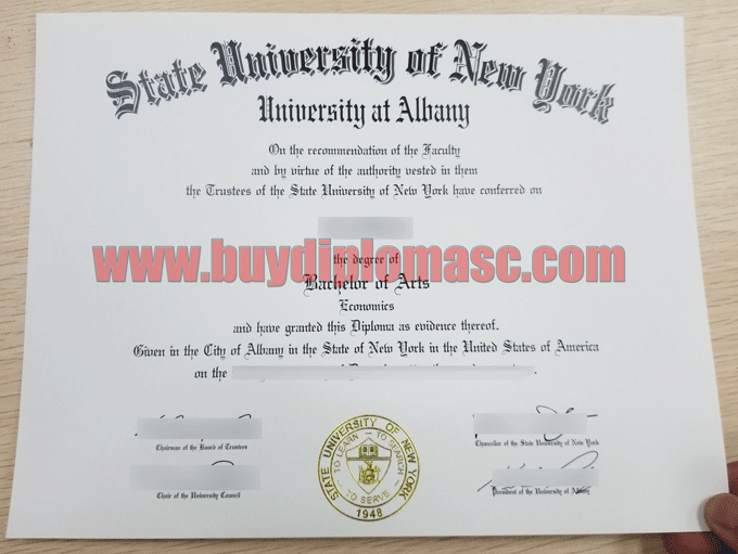 SUNY diploma degree certificate