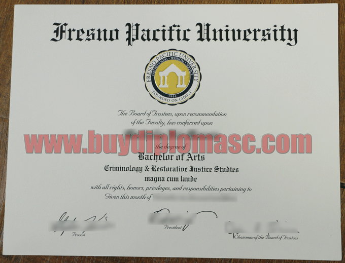 FPU degree certificate