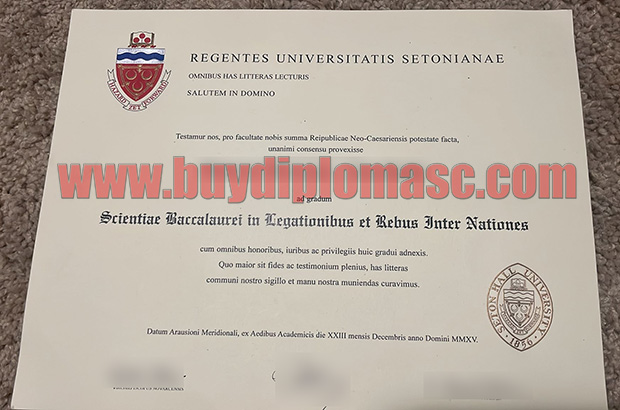 Fake Seton Hall University(SHU) Certificates