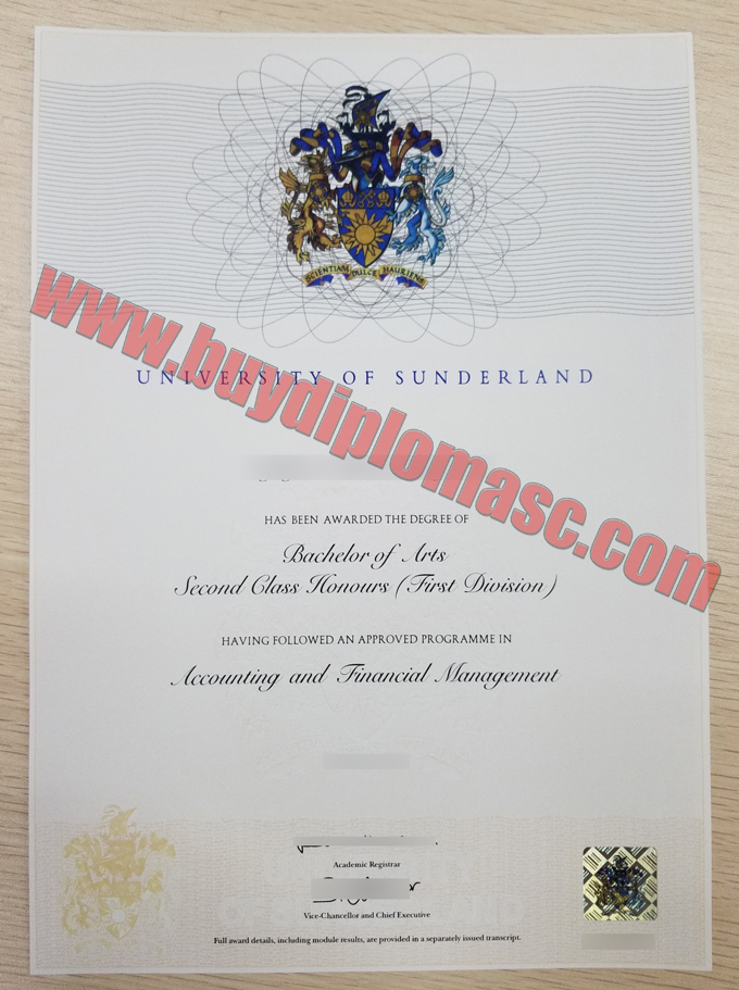 University of Sunderland diploma degree Sample