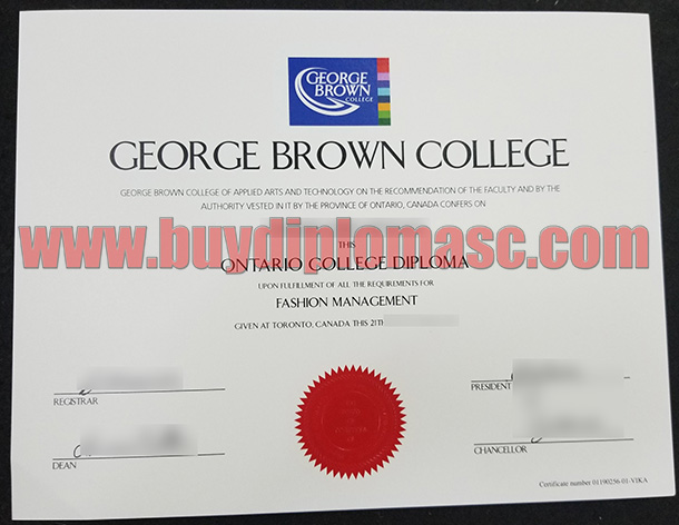 fake George Brown College certificates