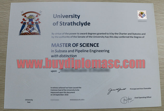 University of Strathclyde degree Sample