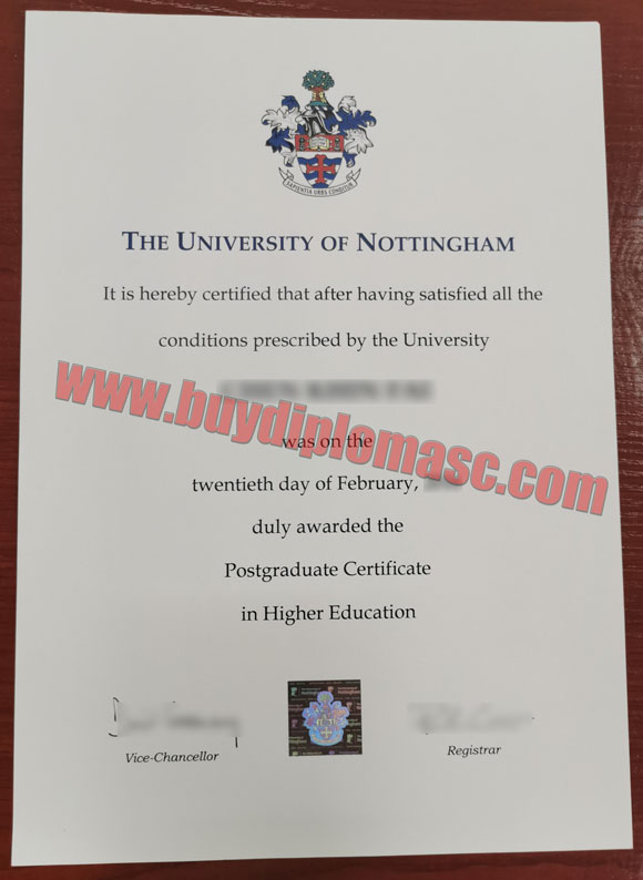 University of Nottingham degree