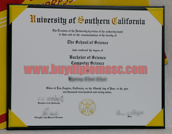 USC diploma degree cartificate 