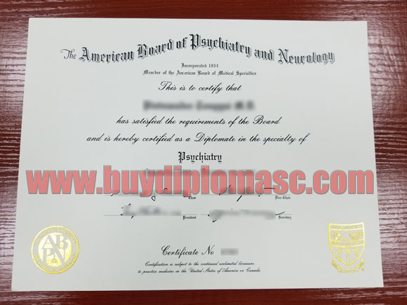 ABPN certificate