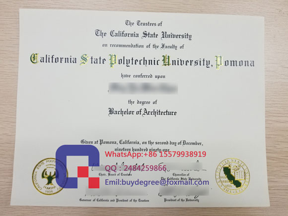 Cal Poly Pomona fake diploma degree sample
