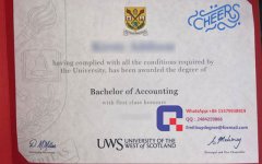 Where can I buy fake University of the West of Scotland (UWS) diploma