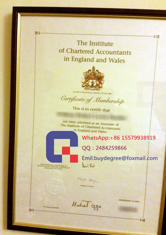 ICAEW ACA certificate