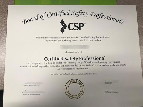 fake CSP certificate