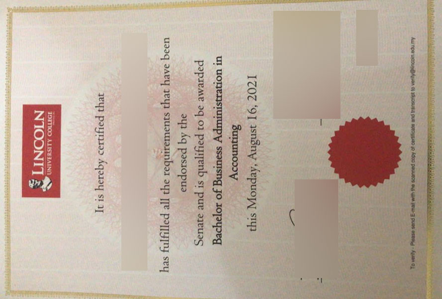 How can I buy a Lincoln University College certificate？