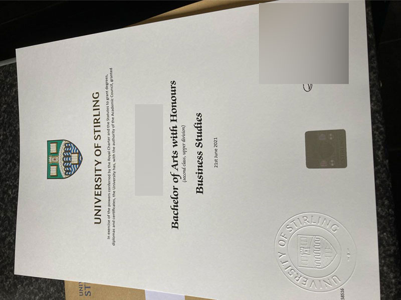 Order a diploma from Stirling University