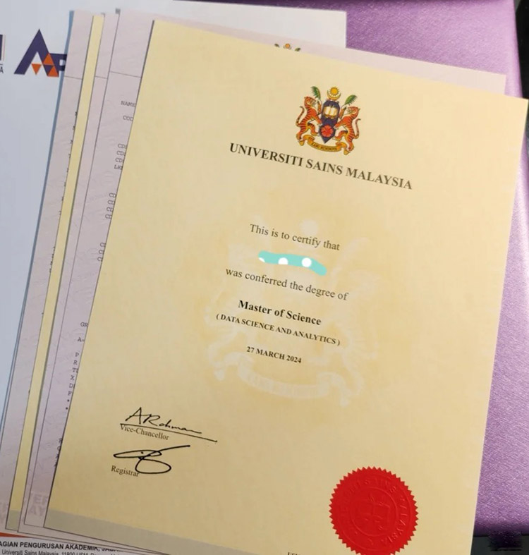 2024 Degree Samples from University of Science Malaysia