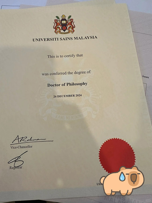 2024 USM Degree Sample