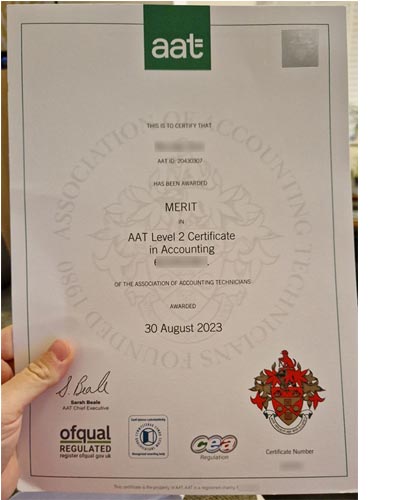 Where can I purchase the AAT accounting diploma cer