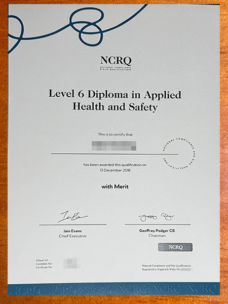 What is the purpose of the NCRQ certificate?
