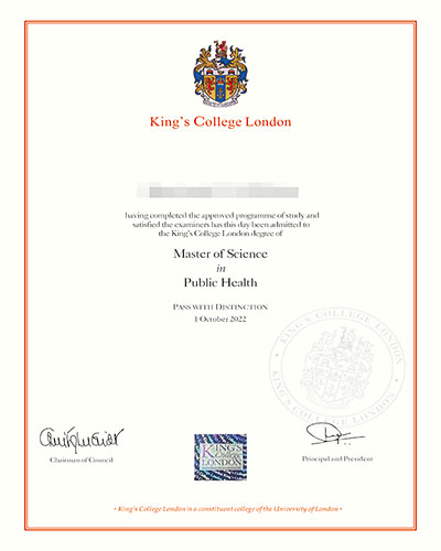 How to purchase a King's College London certificate