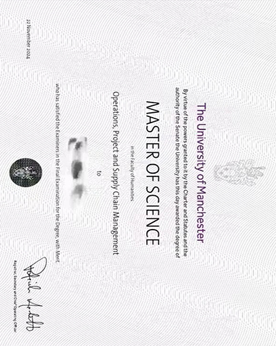 How to obtain a University of Manchester certificat