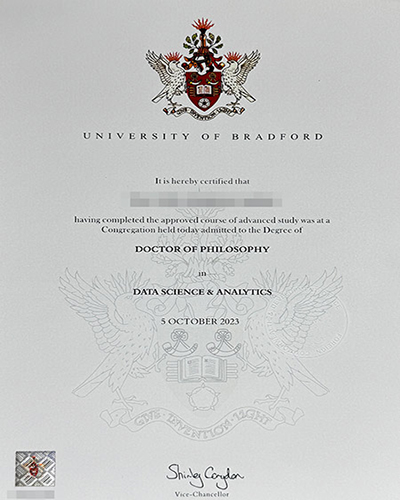 Where can I buy a certificate from the University of Bradford?