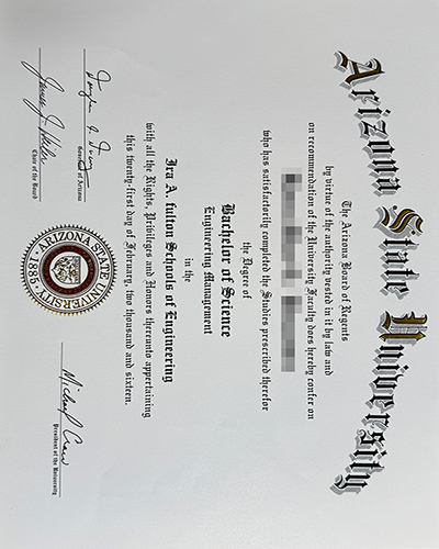 How to purchase an Arizona State University certifi