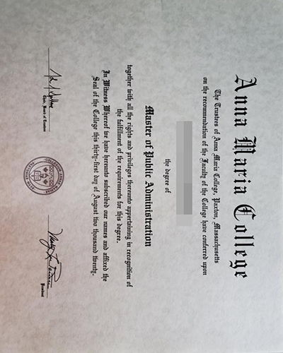 How to purchase an Anna Maria College certificate