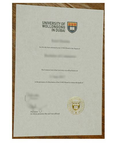 Where can I Buy Fake University of Wollongong degree certificate-Fake UOW diploma