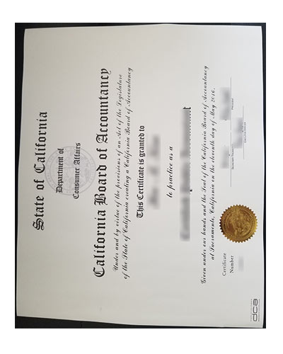 How to buy fake California CPA certificate online?