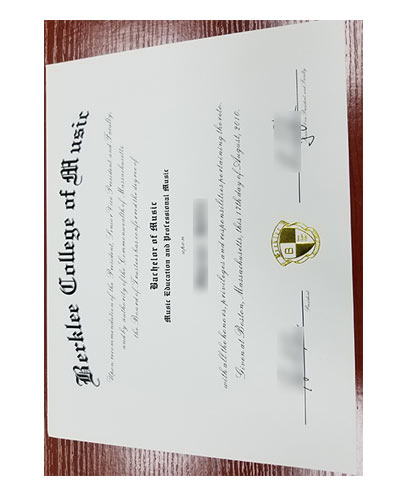Where to buy fake Berkeley Conservatory of Music degree Certificate