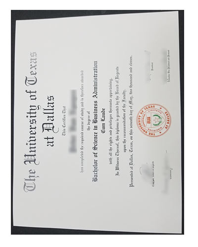 UTD Fake Degree-How much UT-Dallas fake diploma Cer
