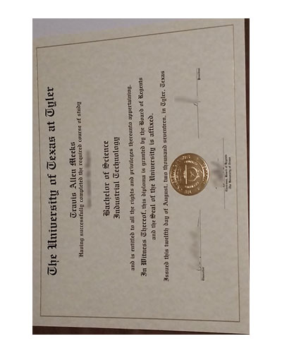 Where to buy Fake university of Texas at Tyler diploma?Replica UT Degree Certificate.