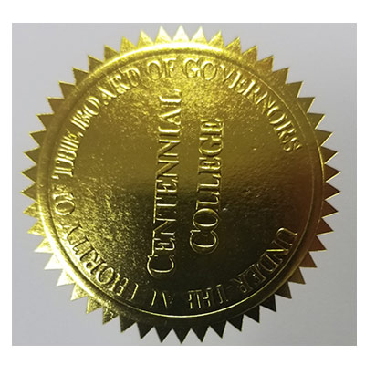 Centennial College degree seal
