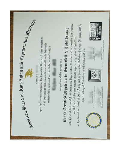 fake A4M Certificate Sample-How to Buy American Academy of Anti Aging Medicine Fake Certificate