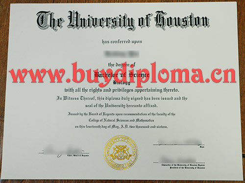 University of Houston diploma degree