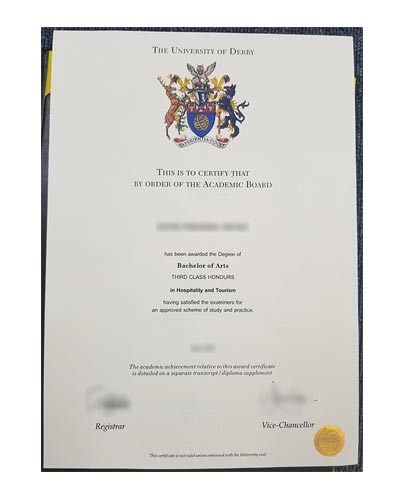 Where To buy supercopy University of Derby Diploma Degree Certificate
