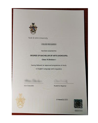 Where Can Buy Fake York St John University Degree Certificate Online