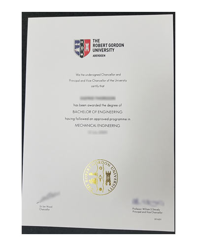 Order Fake Robert Gordon University degree certific