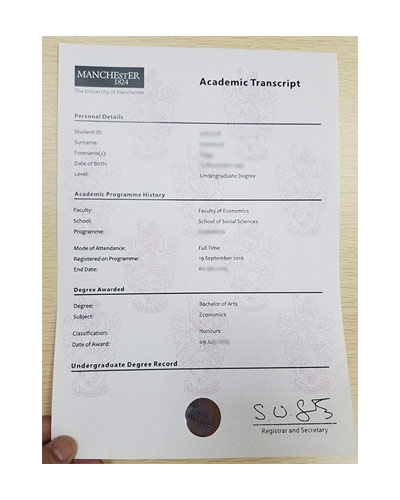 Where To buy University of Manchester fake Transcript