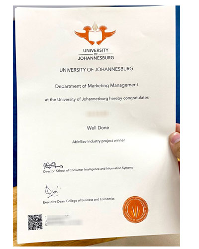 How to order fake University of Johannesburg(UJ) degree certificate?