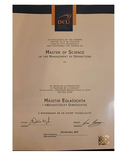 Where Can Buy degree from Dublin City University on