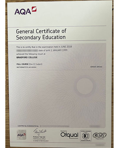 Where can I purchase an AQA GCSE certificate?