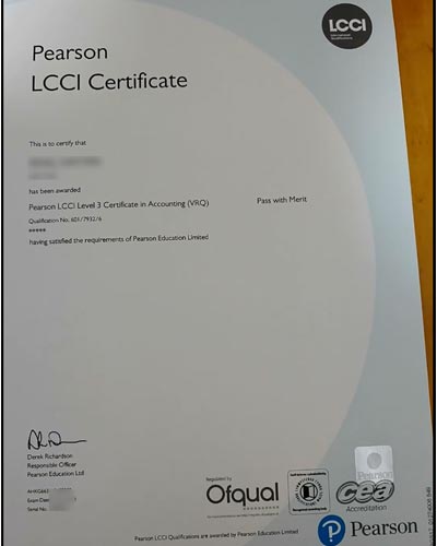 Can the LCCI certificate be purchased online?