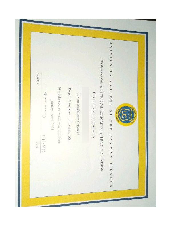 What is a UCCI certificate?